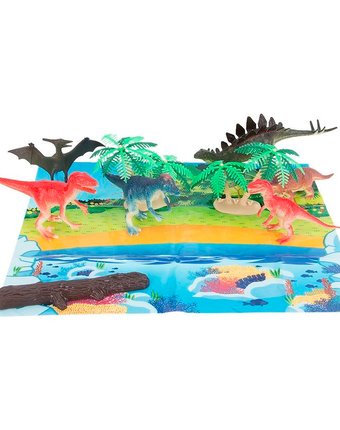 Игровой набор 1Toy Динозавры с аксессуарами 10 - 21 см