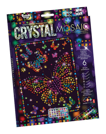 Набор для творчества Данко-Тойс Crystal Mosaic Бабочки