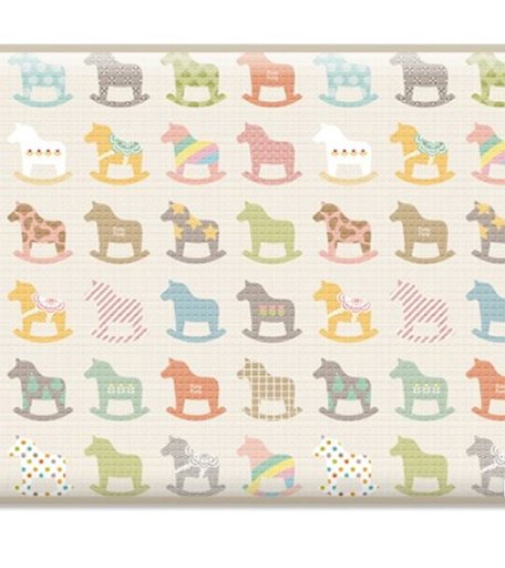 Коврик Parklon односторонний Деревянные лошадки Sillky, 230х140х1.2 см