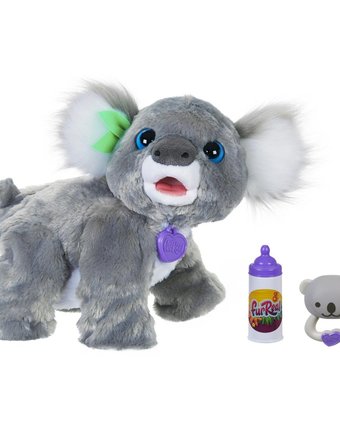 Миниатюра фотографии Интерактивная мягкая игрушка furreal friends коала кристи цвет: серый