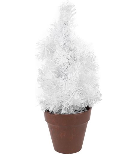 Искусственная елка Winter Wings белая в горшке 36 см