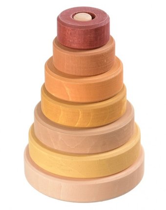 Миниатюра фотографии Деревянная игрушка букарашка пирамидка малышка