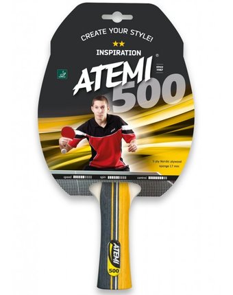 Миниатюра фотографии Atemi ракетка для настольного тенниса 500 cv