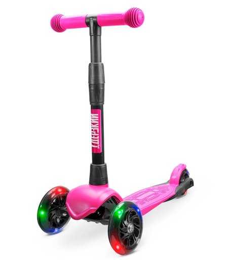 Трехколесный самокат Дерзкий Стайл детский, бесшумное шасси Super-CHASSIS светящиеся колеса