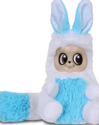 Интерактивная мягкая игрушка Bush Baby World 17 см цвет: белый/голубой