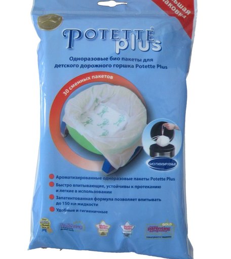 Сменные мешки для дорожного горшка Potette Plus - 30 шт.