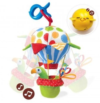 Игрушка мягкая музыкальная "Попугай на воздушном шаре" Yookidoo