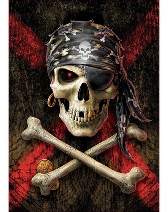 Миниатюра фотографии Educa пазл пиратский череп 500 деталей