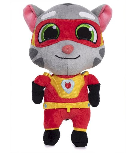 Мягкая игрушка Super01 Говорящий Том Погоня героев 25 см цвет: серый