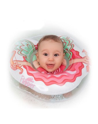 Миниатюра фотографии Круг на шею для купания roxy-kids «flipper» ангел для новорожденных