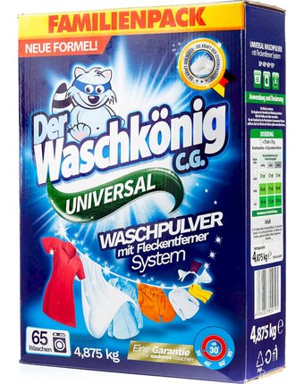 Порошок DER WASCHKONIG Der Waschkonig Universal, 4.875 кг
