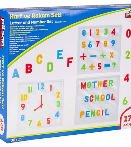 Развивающая игрушка Pilsan с буквами и цифрами Innovative Letters & Numerical (178 деталей)