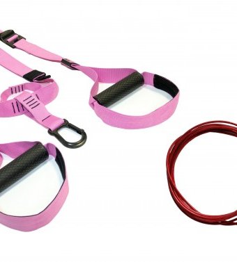 Original FitTools Набор Петли для функционального тренинга Pink Unicorn со скакалкой