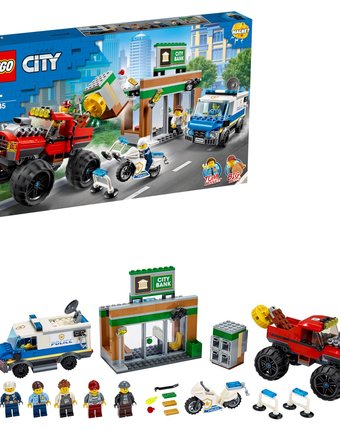 Конструктор LEGO City 60245 Ограбление полицейского монстр-трака