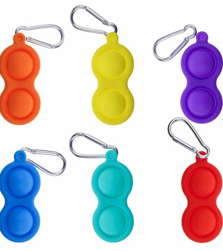 Брелок-антистресс 1Toy - Simple Dimple 2 кнопки, , 8 см