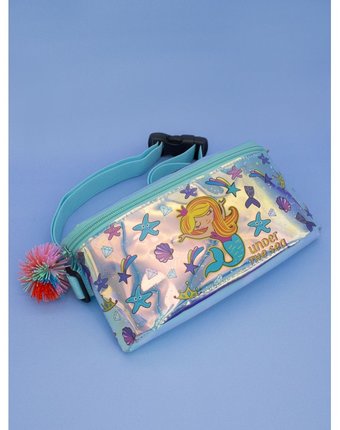 Миниатюра фотографии Mihi mihi поясная сумочка с помпоном русалочка