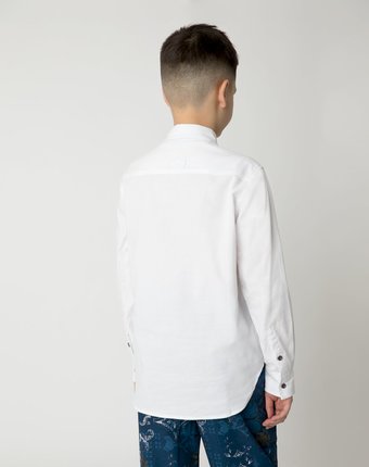 Рубашка белая с карманами Gulliver