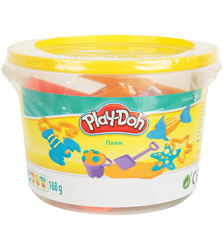 Набор для лепки из пластилина Play-Doh Ведёрочко желтая оранжевый