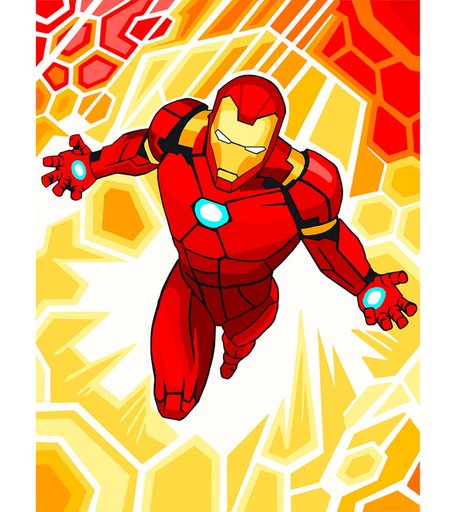 Набор для раскрашивания по номерам ФРЕЯ Железный человек