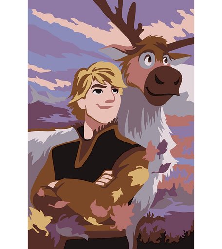 Набор для раскрашивания по номерам ФРЕЯ Кристофф и Свен