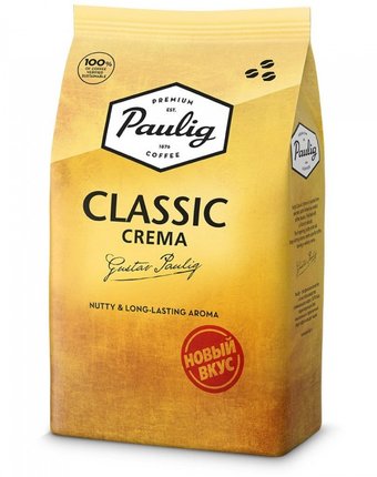 Миниатюра фотографии Paulig кофе classic crema зерно 1 кг