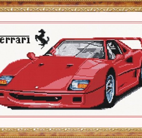 Color Kit Мозаичная картина Ferrari