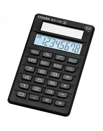 Citizen Калькулятор карманный ECC110 8 разрядов