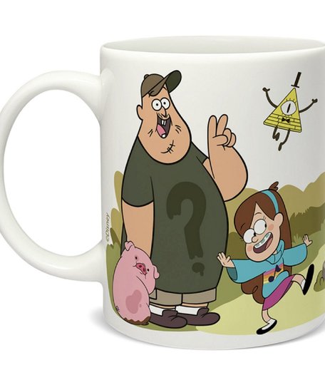 кружка Priority Кружка 350 мл. Гравити Фолз в подарочной упаковке, костяной фарфор Гравити Фолз Вся банда 2, 350 мл