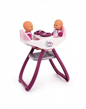 Миниатюра фотографии Smoby стульчик для кормления двойняшек
