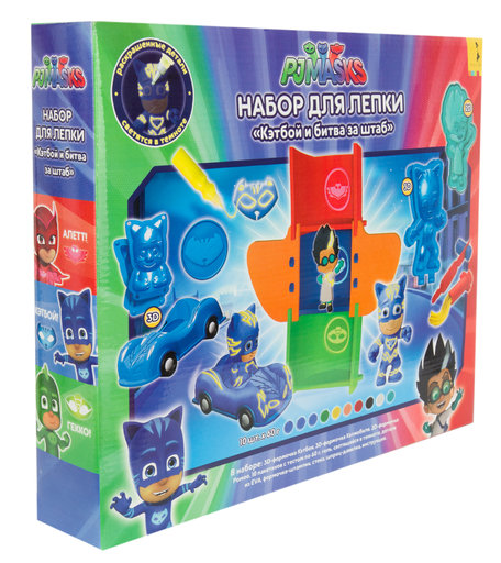 Тесто для лепки PJ Masks Кэтбой и битва за штаб