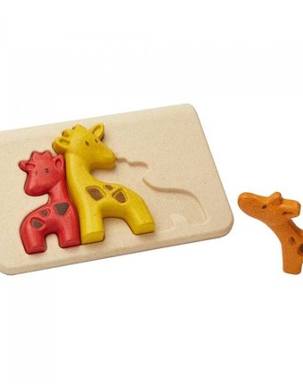 Деревянная игрушка Plan Toys Пазл Жирафики