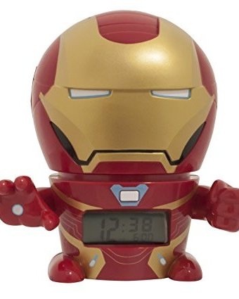 Часы Марвел (Marvel) Будильник BulbBotz Infinity Wars минифигура Iron Man 14 см
