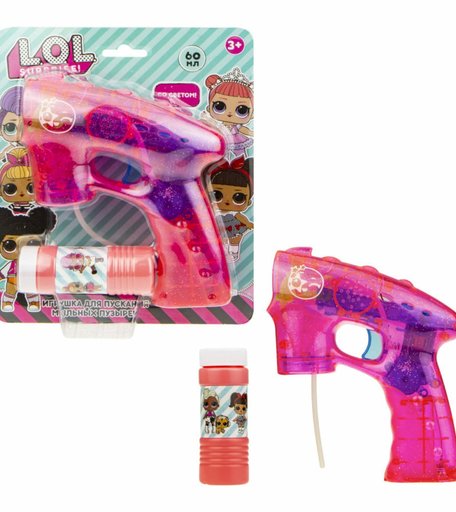 Пистолет с мыльными пузырями Lol 60 мл