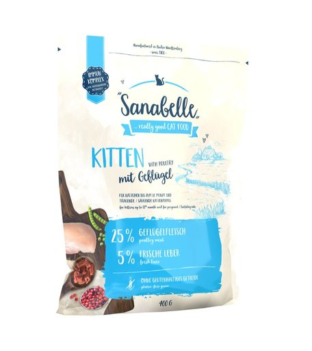 Сухой корм Sanabelle Kitten NEW для котят, 400 г