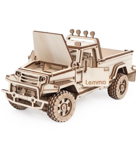 Деревянный конструктор Lemmo Кондор с прицепом
