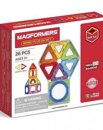 Конструктор Magformers Магнитный Basic Plus 26 Set