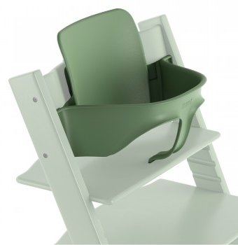 Миниатюра фотографии Пластиковая вставка stokke baby set для стульчика tripp trapp moss green, зеленый