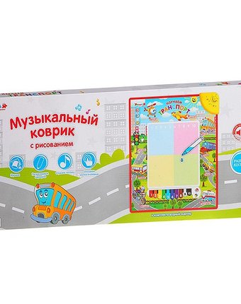 Миниатюра фотографии Игровой коврик zhorya обучающий умный я транспорт