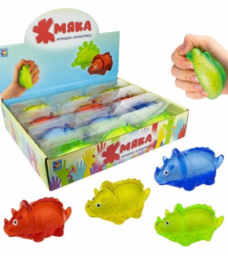 Липучая игрушка Жмяка Динозавр, 12 см