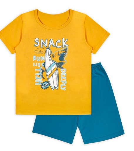 Пижама футболка/шорты Веселый малыш