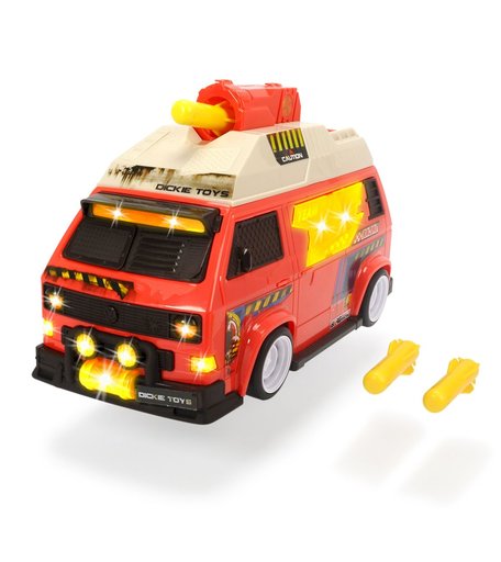 Машинка с залповой установкой Dickie VW T3 Camper 28 см