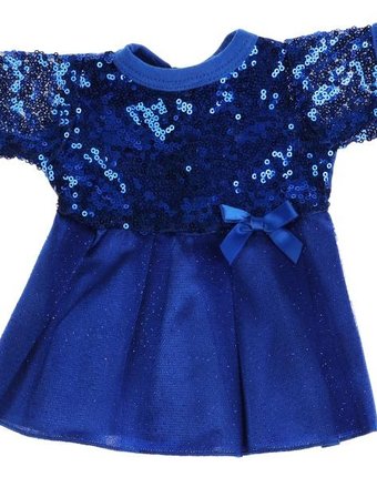 Карапуз Одежда для кукол Платье с пайетками 40-42 см OTF-2103D-RU