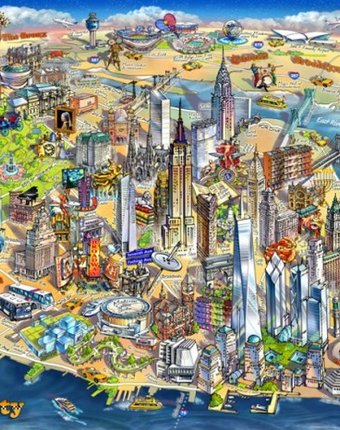 Educa Пазл Карта Нью-Йорка 500 деталей