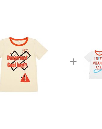 Миниатюра фотографии Lucky child футболки  cool boy! и vitamin sea для мальчика
