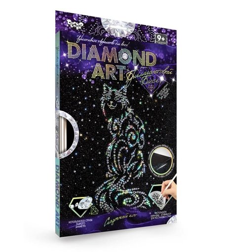 Алмазная мозаика Данко-Тойс Diamond Кошка