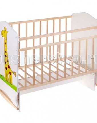 Детская кроватка ВДК Морозко Жираф колесо-качалка с поперечным маятником