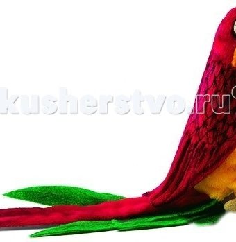 Миниатюра фотографии Мягкая игрушка hansa попугай красный 37 см