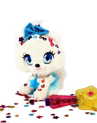 Мягкая игрушка Shimmer Stars Собачка 20 см цвет: белый