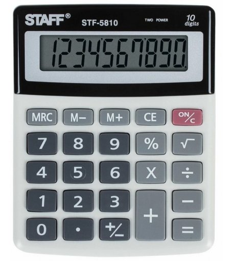 Staff Калькулятор настольный компактный STF-5810 10 разрядов