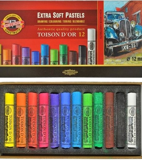 Koh-i-Noor Пастель художественная Toison D'or Extra Soft 12 цветов